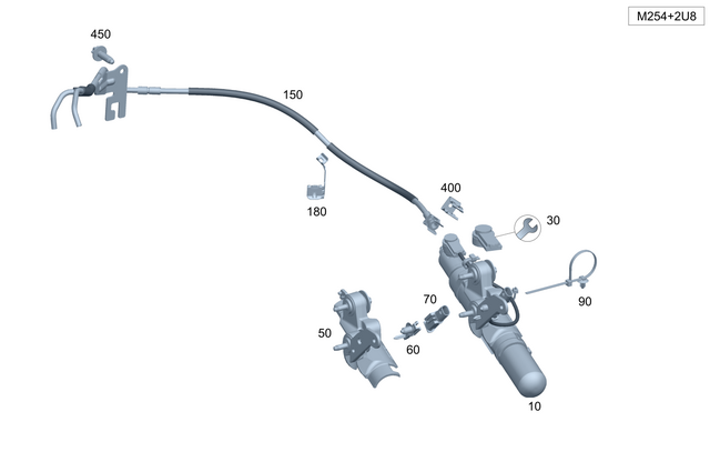 211545152864 - Emergency Equipment Windshield Washer System: Housing for Mercedes-Benz: 250, 300C, 300S, C300, CL550, CL600, CL63 AMG, CL65 AMG, CLE300, E250, E350, E400, GL320, GL350, GL450, GL550, GL63 AMG, GLC300, GLC350e, GLE300d, GLE350, GLE400, GLE450e, GLE63 AMG, GLS350d, GLS450, GLS550, GLS63 AMG, ML250, ML320, ML350, ML400, ML450, ML500, ML550, ML63 AMG, S350, S400, S500, S550, S600, S63 AMG, SL400, SL450, SL550, SL63 AMG, SL65 AMG Image image