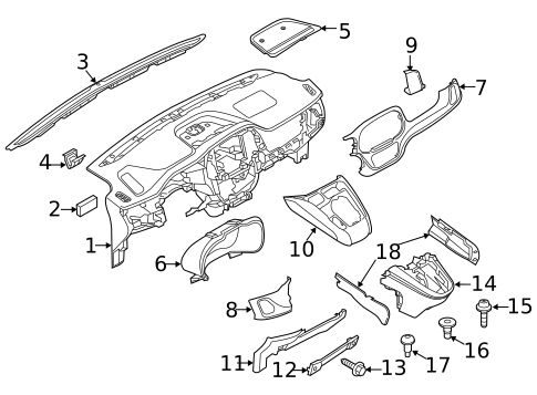 Instrument Panel for 2015 Ram ProMaster City #0