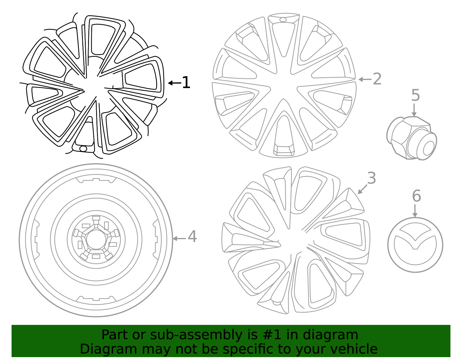 9965-71-7090 - Wheel, Alloy - 2025 Mazda CX-5 | Mazda Swag