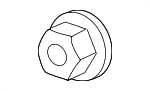 80497AX01A - Body: Upper Hinge Nut for Nissan: Juke, LEAF, Micra, Murano, NV200, Rogue, Rogue Select, Versa, Versa Note Image