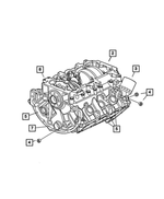 5069216AA - Engine 3.7L Six Cylinder: Short Block for Dodge: Ram 1500 | Jeep: Liberty Image