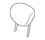 864309KF1B - Body: Headrest for Nissan Image