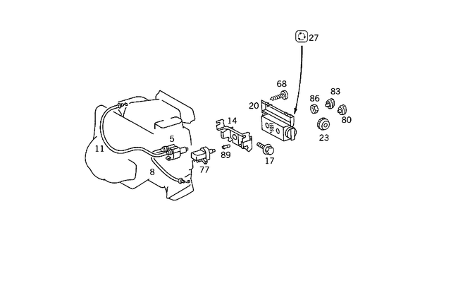 1248212967 - Heating and Ventilation: Symbol for Mercedes-Benz: 190E, 200, 200D, 260E, 280E, 280S, 280SE, 280SEL, 300CE, 300D, 300E, 300SE, 300SEL, 300TD, 300TE, 380SE, 380SEC, 380SEL, 380SL, 400E, 500E, 560SEC, 560SEL, 560SL Image image