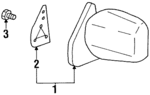 8971254967 - Body: Mirror Assembly for Isuzu Image