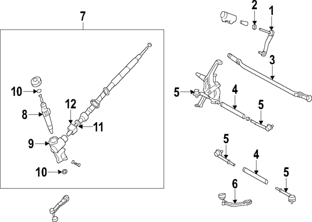 853132240A - : Tie Rod End for Mazda Image