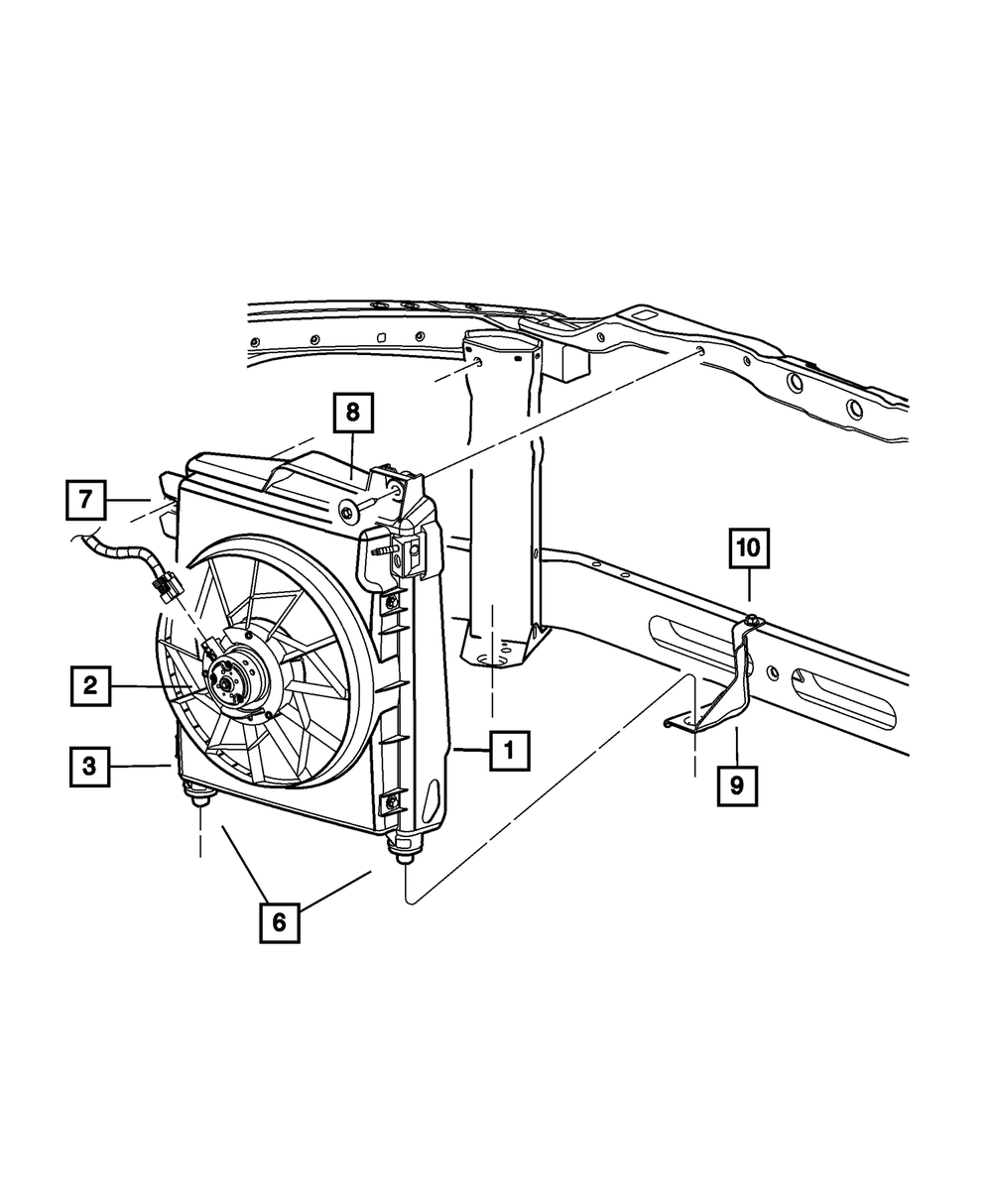 Radiator Isolator - Mopar (52027827)