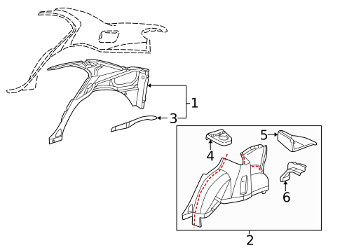 Inner Structure for 2002 Pontiac Sunfire #1