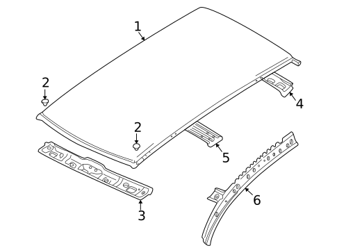 Roof & Components for 2003 Suzuki Aerio #0