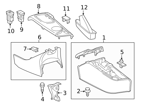 Center Console for 2014 Scion iQ #0