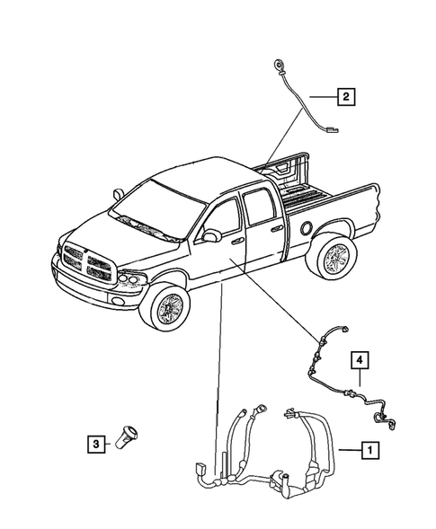 Wiring-Body and Accessories for 2012 Ram 1500 #0