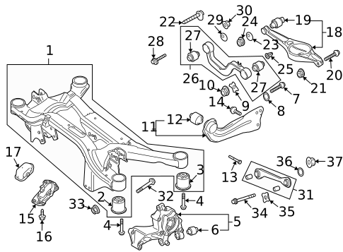 Rear Suspension for 2015 Volkswagen Golf #45