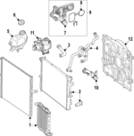 2562035200 - Cooling System: Thermostat for Mercedes-Benz Image
