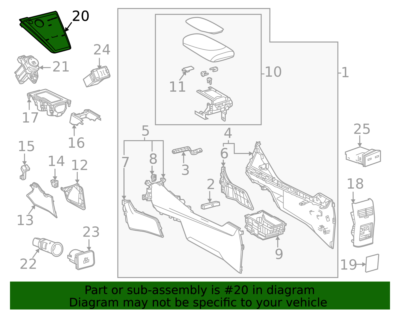 84010-62031 - Control Panel 2016-2020 Toyota Mirai | Longo