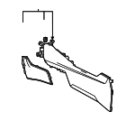 5891262020A2 - Body: Side Trim for Toyota: Mirai Image