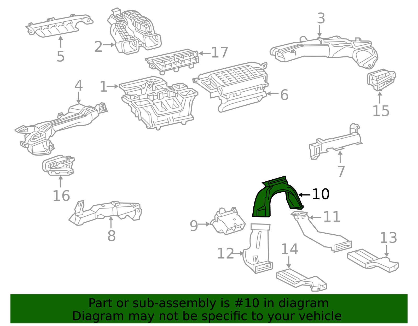 87215-02120 - Instrument Panel Air Duct 2019-2026 Toyota | Longo Toyota ...
