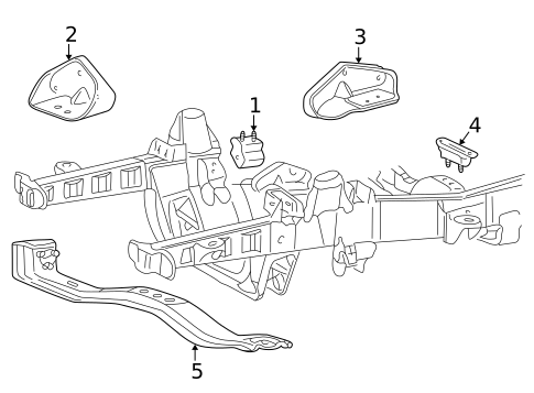 Engine & Trans Mounting for 2000 Ford Explorer #0