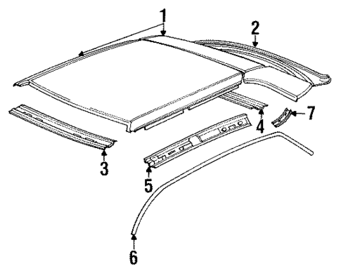 Roof for 1988 Audi 5000 #0