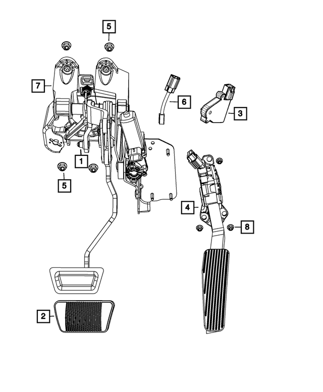 68029430AA - Brakes: Brake Pedal Sensor for Mopar Image