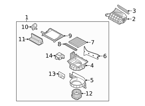 Blower Motor & Fan for 2011 Kia Optima #0