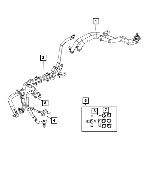 Air Conditioner and Heater Plumbing for 2022 Ram 3500 #4