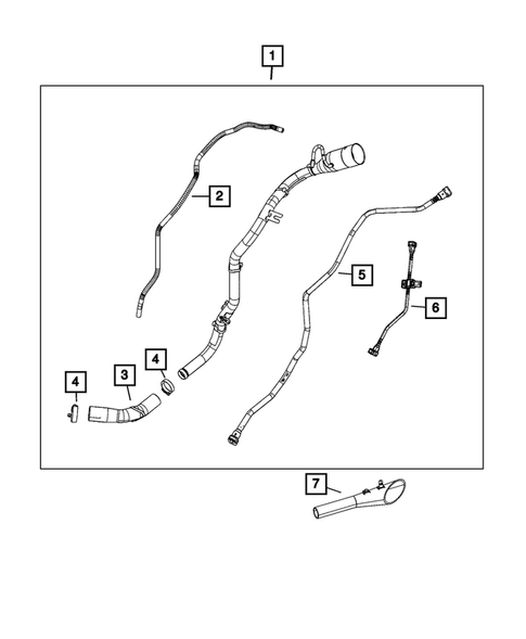 Fuel Tank Filler Tube for 2021 Chrysler Pacifica #1