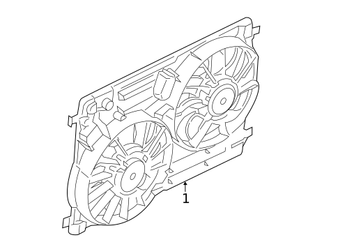 Cooling Fan, Clutch & Motor for 2016 Lincoln MKC #0
