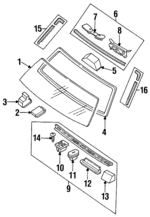 H00169361A - : Lower Molding Grommet for Mazda: B2000, B2200, B2600 Image