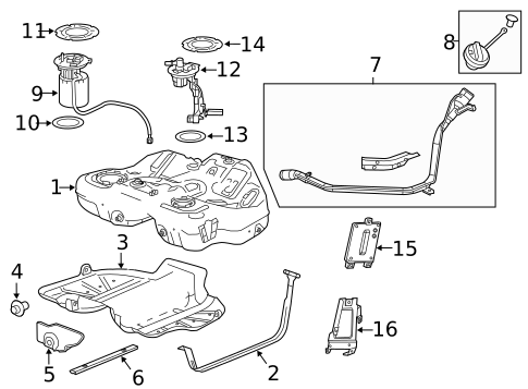 Fuel System Components for 2011 Saab 9-5 #0