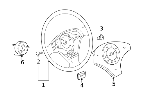 Steering Wheel & Trim for 2003 Audi TT Quattro #0