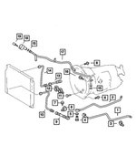 5117855AA - Cooling: Transmission Oil Cooler Pressure Line for Mopar Image