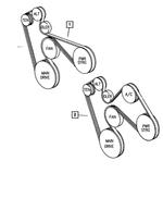 53032037AJ - Cooling: Accessory Drive Belt for Mopar Image
