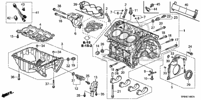 Cylinder Block - Oil Pan (V6) for 2012 Honda Crosstour #0