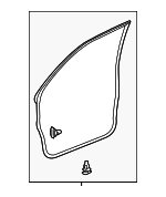 6786235111 - Body: Door Weather-strip for Toyota: 4Runner Image