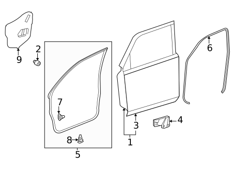 Door & Components for 2024 Toyota 4Runner #0