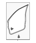 Genuine Toyota Door Weather-Strip part# 67862-35111 for 2010