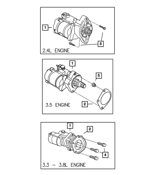 Starters for 2003 Dodge Caravan #0