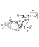 68338882AD - Electrical: Headlamp, Right for Mopar Image