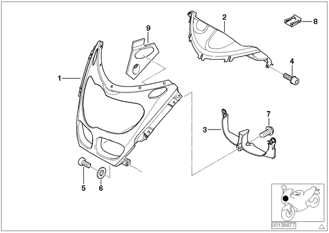 46637687617 - : Cover, Mirror, Left for BMW-Motorrad Image