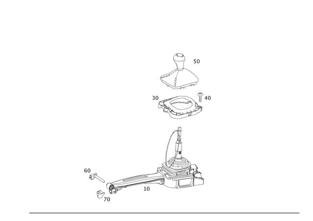 2042673710 - Gearshift System: Handle for Mercedes-Benz: C250, C300, C350, E350, E550, E63 AMG Image image