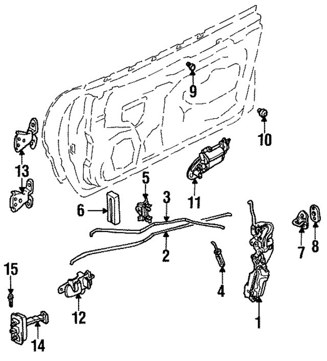 MB632470 - Body: Lock for Mopar Image