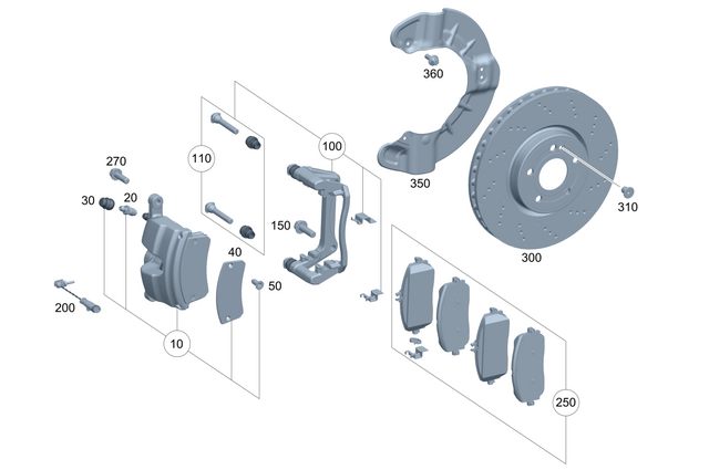 247421480064 - : Brake Carrier for Mercedes-Benz Image