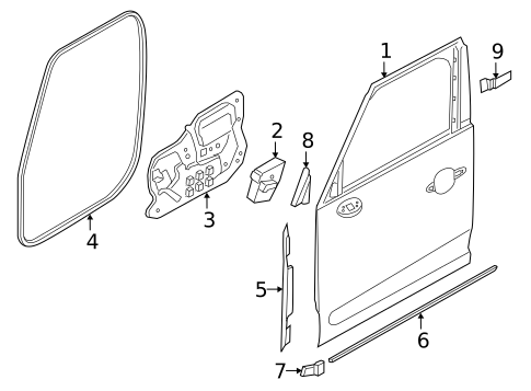 Door & Components for 2024 Mini Cooper Countryman #0