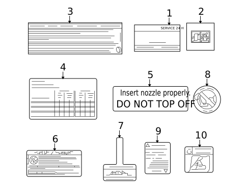 Labels for 2009 Dodge Sprinter 3500 #0