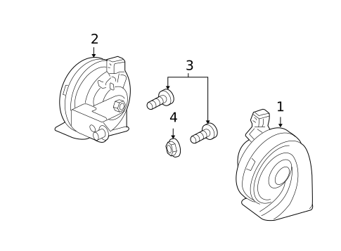 Horn for 2008 Land Rover Range Rover Sport #0