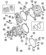 4897581AA - Manual Transmission 5 Speed: Transmission Case for Mopar Image