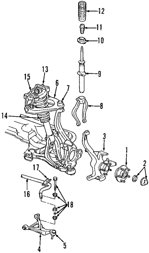 Upper Control Arm for 2000 Dodge Stratus #0