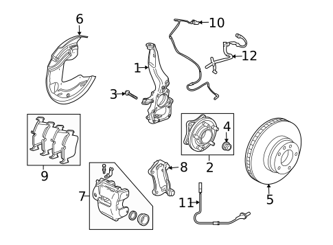 Front Brakes for 2010 Land Rover Range Rover Sport #0