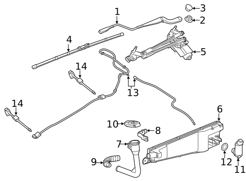 Wiper & Washer Components for 2017 Chevrolet SS #0