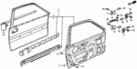 75760SB2003 - Body/Air Conditioning: PIN, DOOR CHECKER for Honda Image