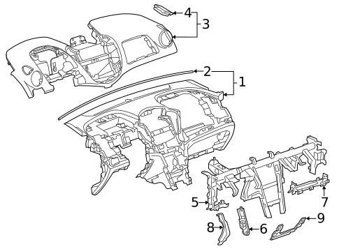 Instrument Panel for 2016 Chevrolet Trax #0